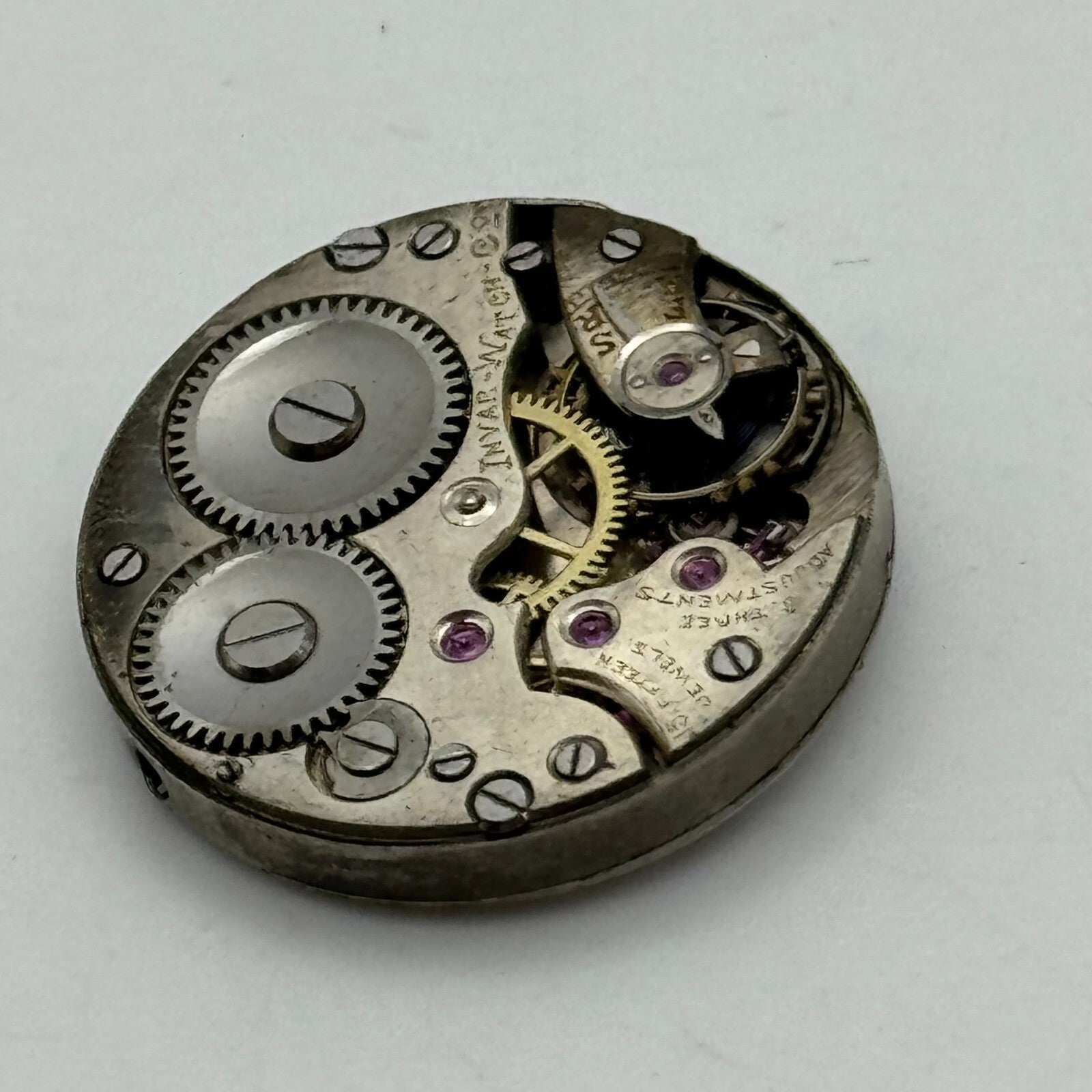 25mm Invar Watch Co 15 Jewels Quality Trench Watch Movement Manual Wind PARTS
