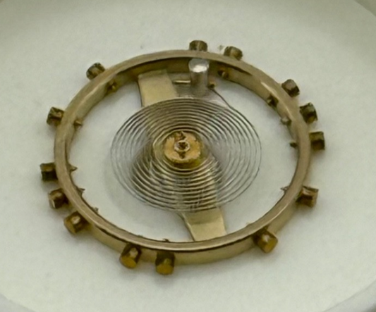 Balance Wheel Complete And Spring 8 3/4''' Lever Renata Watch Movement Parts 