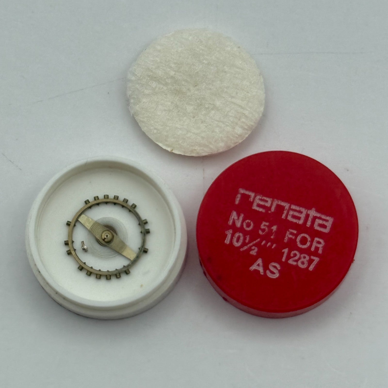 AS 1287 Balance Complete 10½’’’ Renata 51 Watch Movement Parts Vintage NOS