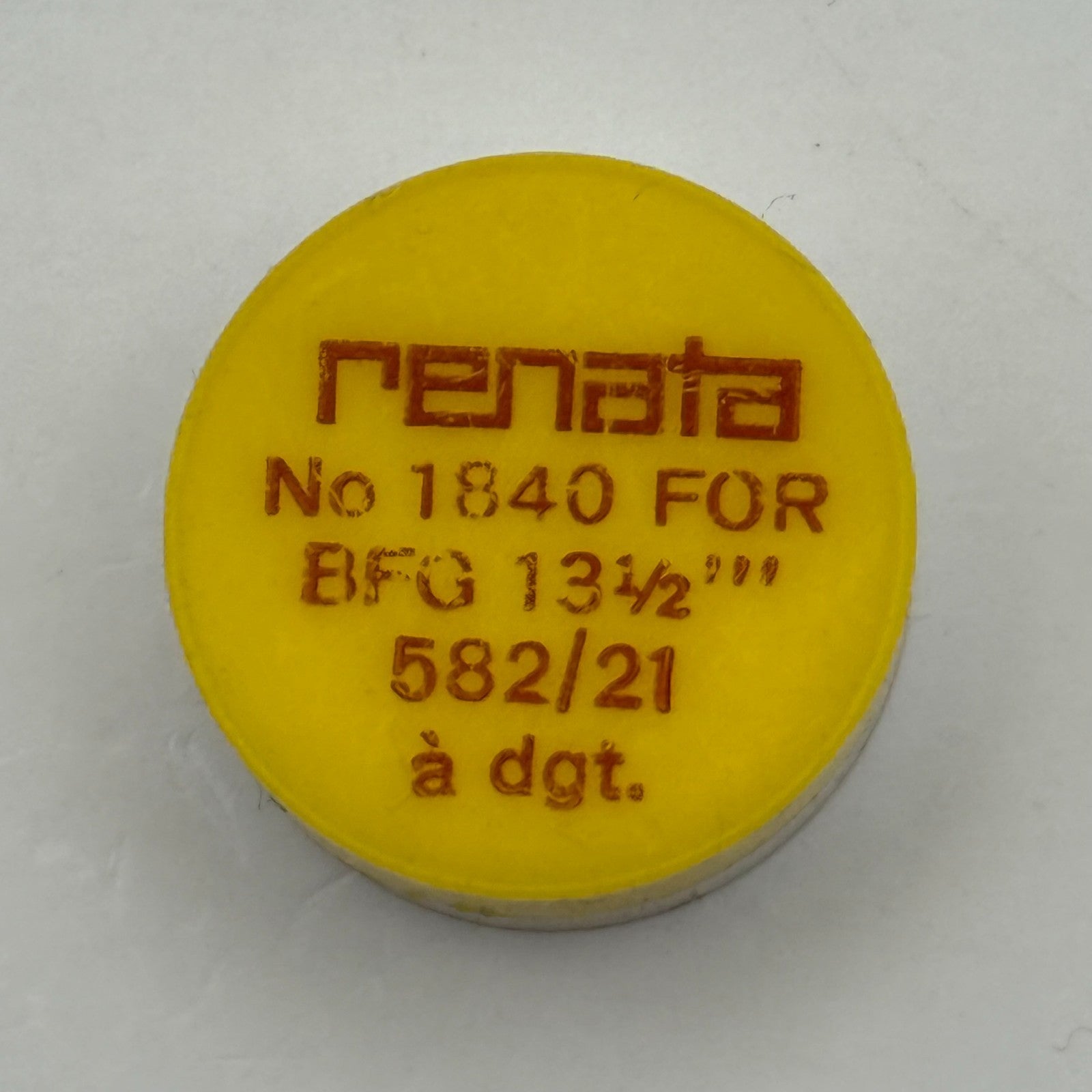 BFG 582/21 Balance Wheel Complete And Spring 13½’’’1840 Watch Movement Parts NOS