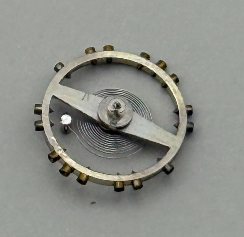 FHF 250 Balance Wheel Complete And Spring  8¾’’’ 172 Watch Movement Parts NOS