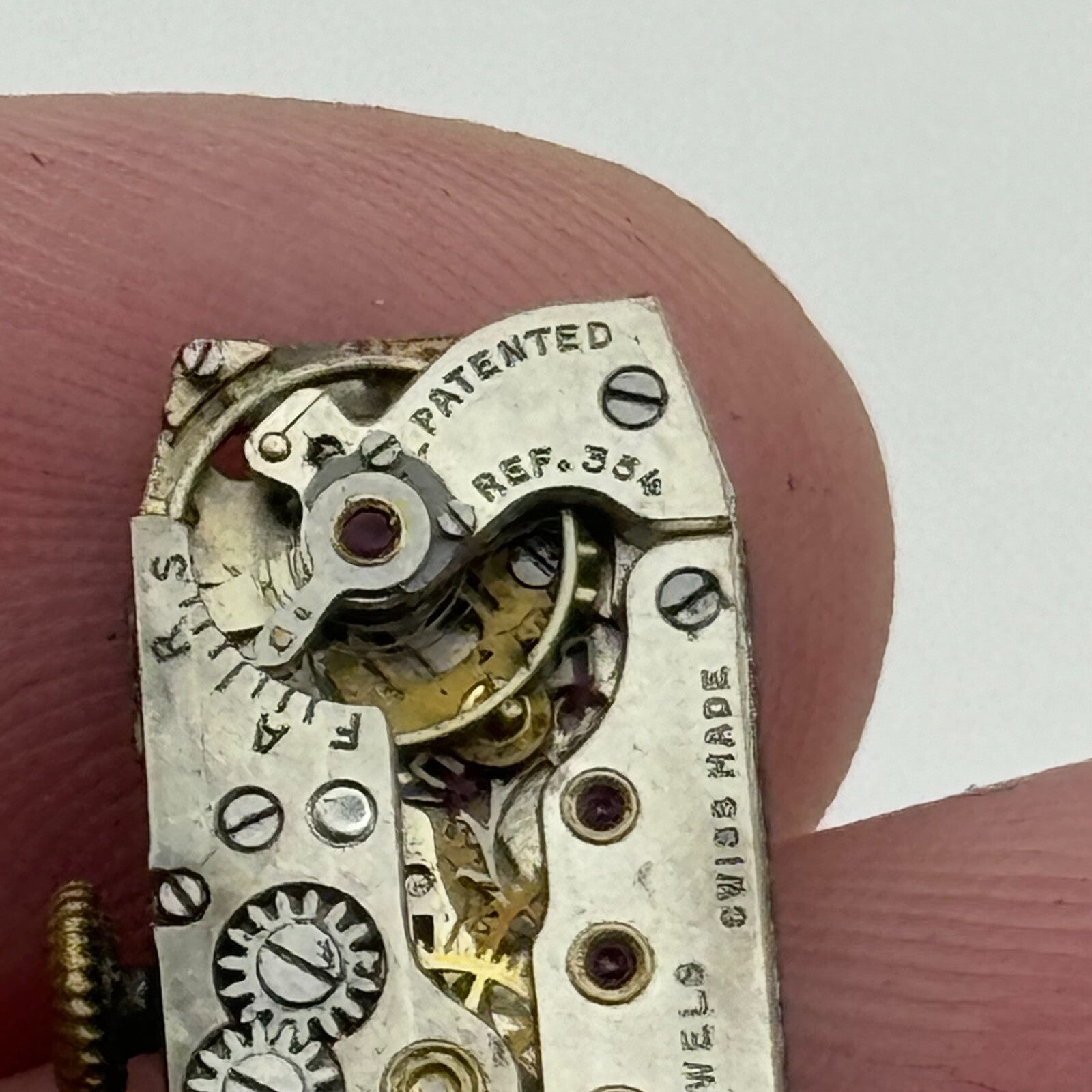 10.3mm Cyma Tavannes Ref 354 Manual Wind 15 Jewels Swiss Watch Movement PARTS