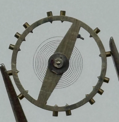 Peseux 320 336 N Balance Wheel Complete And Spring Watch Movement Parts