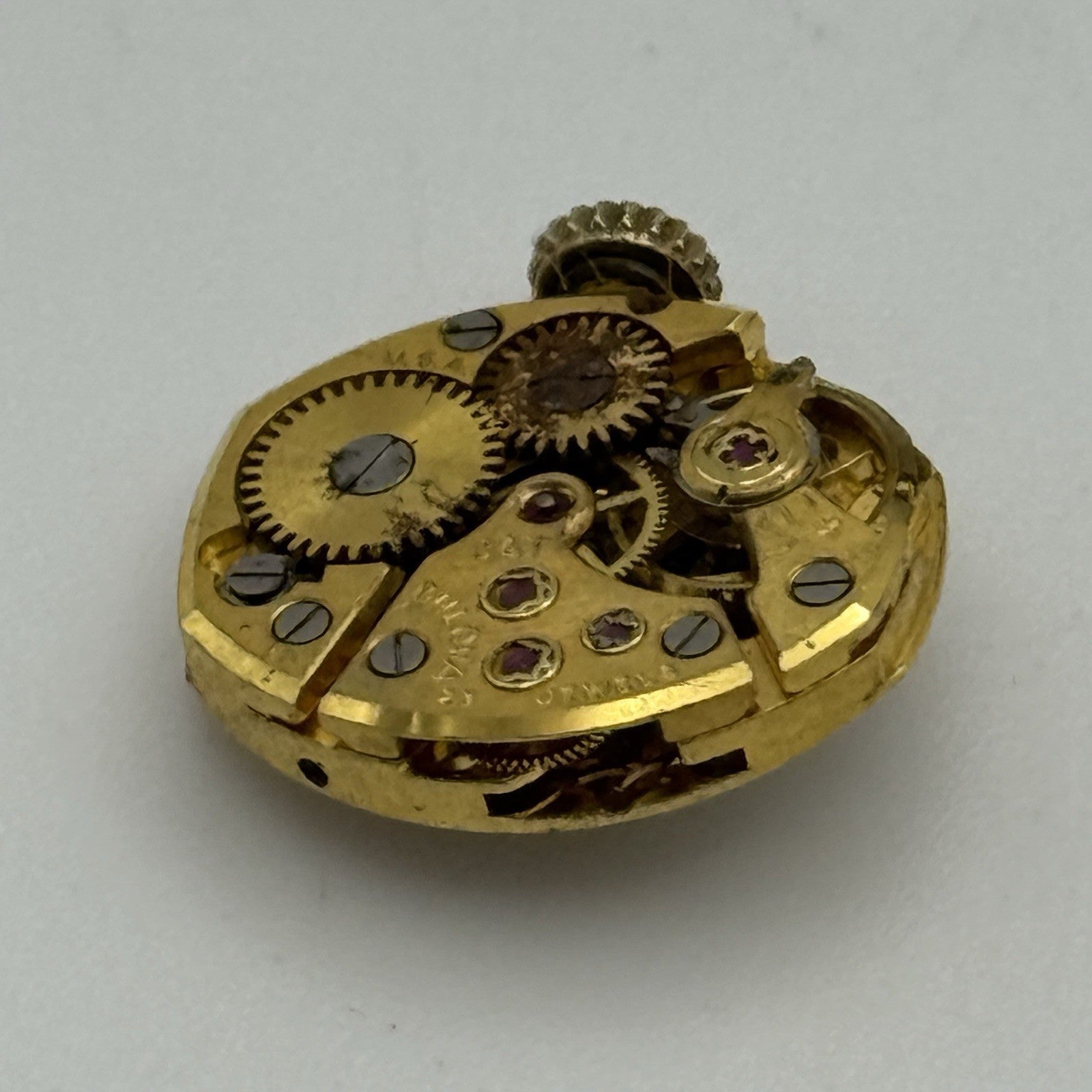 13.1mm Vintage Ladies Bulova 5AT Manual Wind Swiss Watch Movement PARTS REPAIR