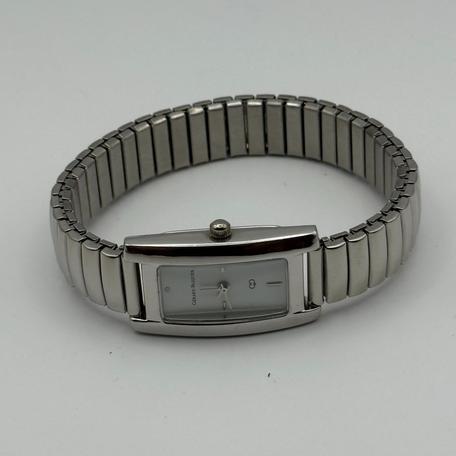 Gerard Pasquier Ladies Quartz Watch Silver Tone Expandable Band Working 19mm