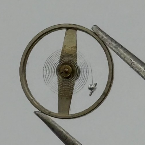 FHF 60 Balance Wheel Complete And Spring 6 3/4-8'''  200 M Watch Movement Parts