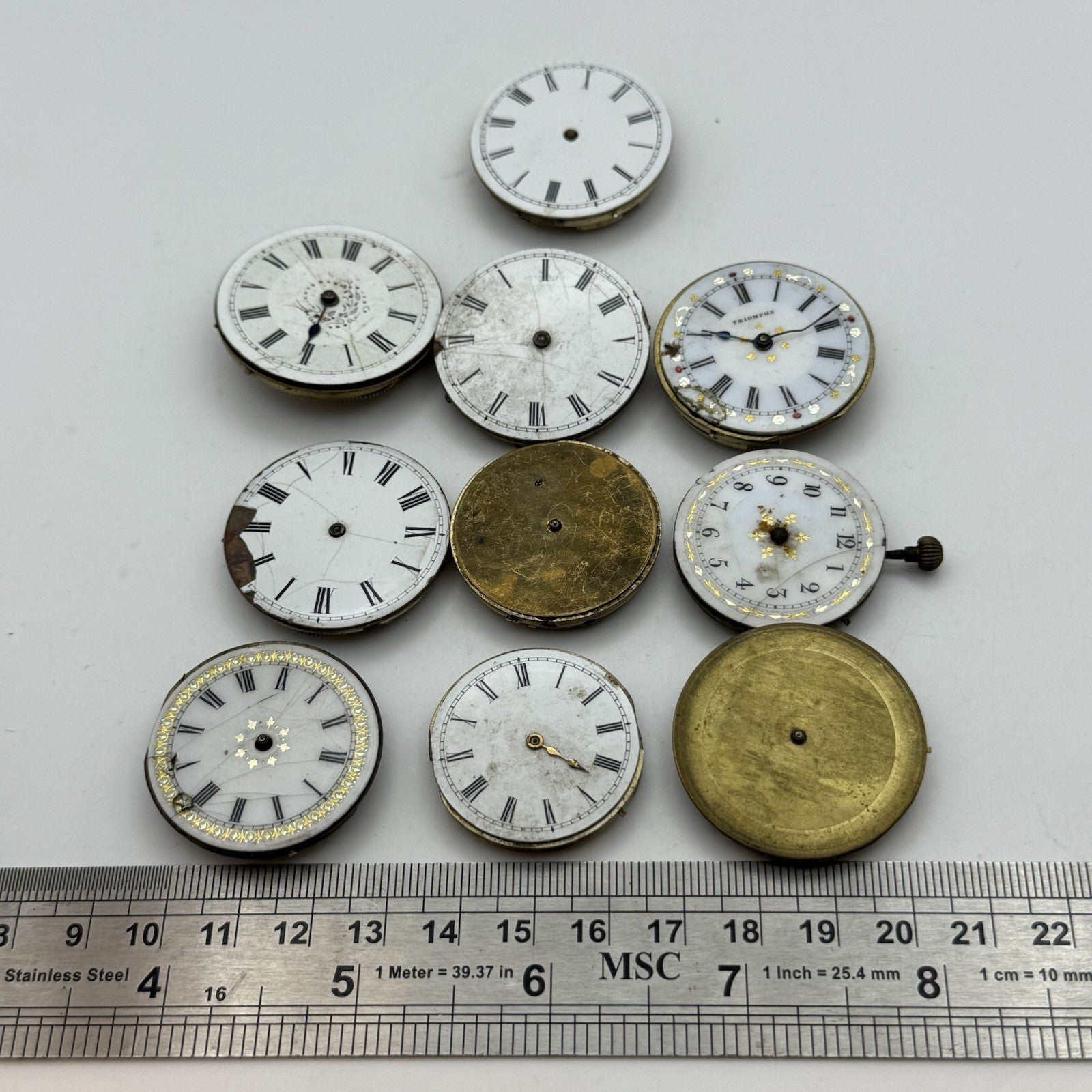 Bundle Mixed Antique / Vintage Pocket Watch Movements Joblot PARTS REPAIR SPARES