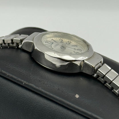 Citron Ladies Quartz Watch Silver Tone Expandable Band Steel Working 21mm