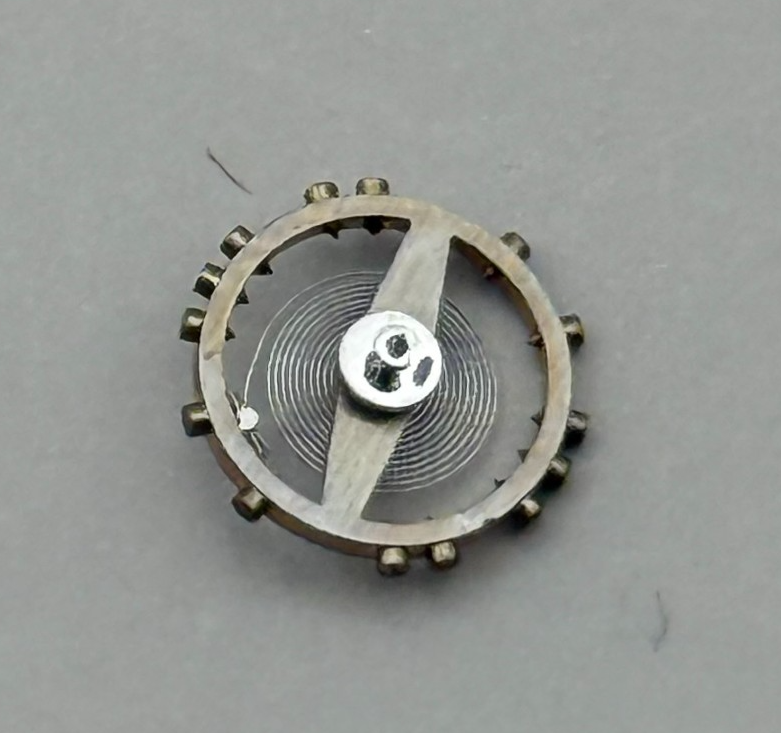 FEF 6600 Balance Wheel Complete And Spring  Inca 1181 M Watch Movement Parts NOS
