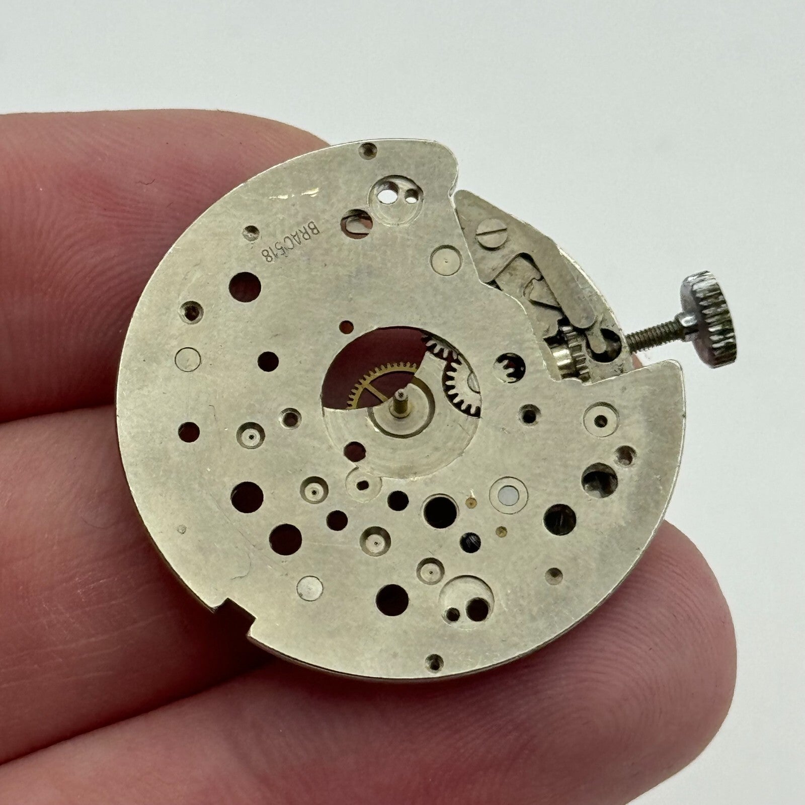 31.1mm Men's Brac 518 Manual Wind Partial Watch Movement Vintage Swiss PARTS
