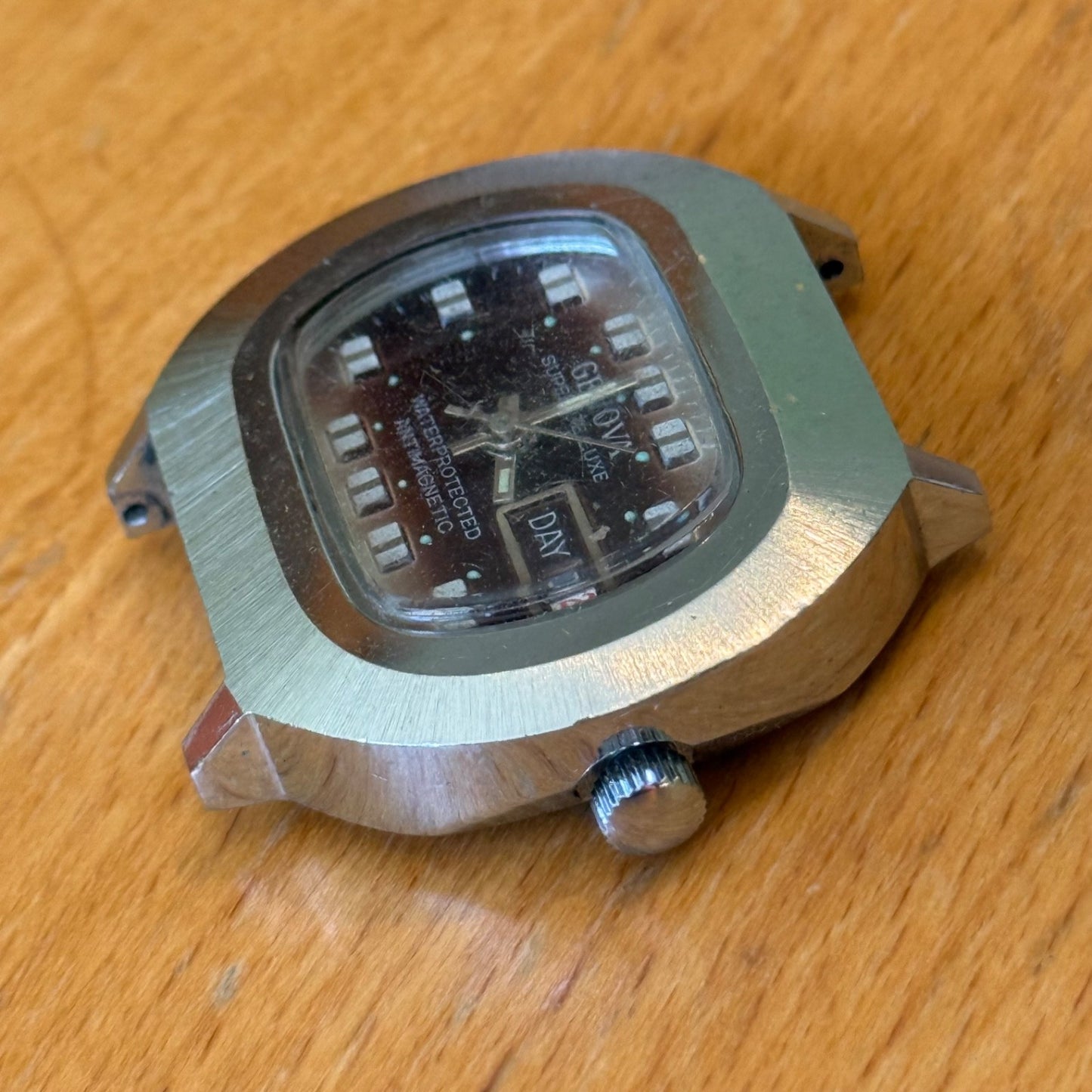 39mm Men's Vintage Genova Super De Luxe Day Let San Hong Manual Watch PARTS