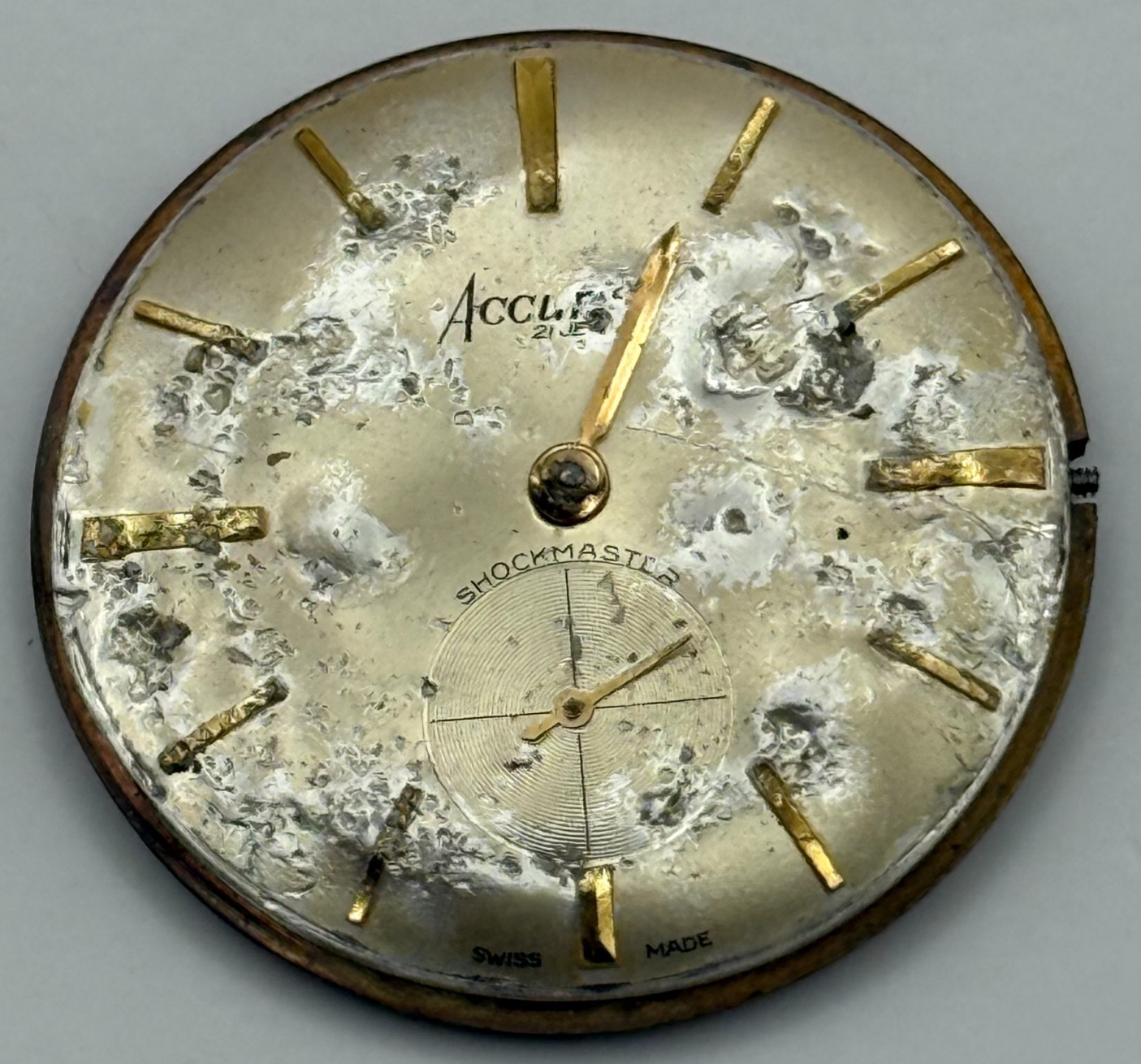 Peseux 320 Watch Movement Accurist Manual Wind Vintage Swiss Parts Repair 31.1mm