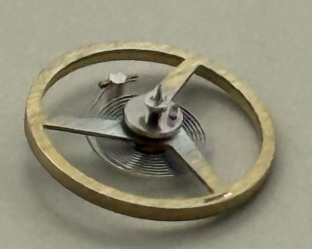 ETA 2487 Balance Wheel Complete And Spring Ord + Inca Watch Movement Parts 