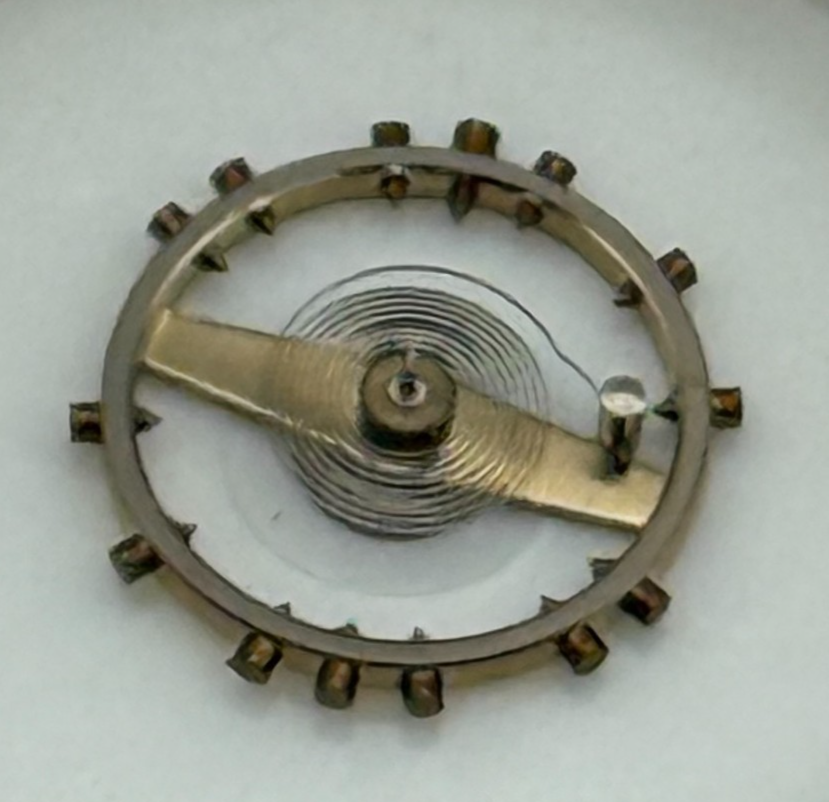 FHF 120 Balance Wheel Complete And Spring 6¾–8’’’ 205 M Watch Movement Parts NOS