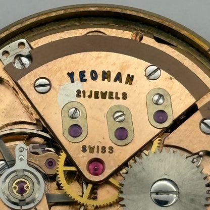 ETA 2409 Date Watch Movement Yeoman Lever Manual Wind Vintage Parts 29.7mm