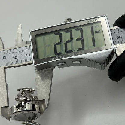 22mm Working Ladies Carvel Dolphin Stainless Steel Quartz Watch 5.75 Inches