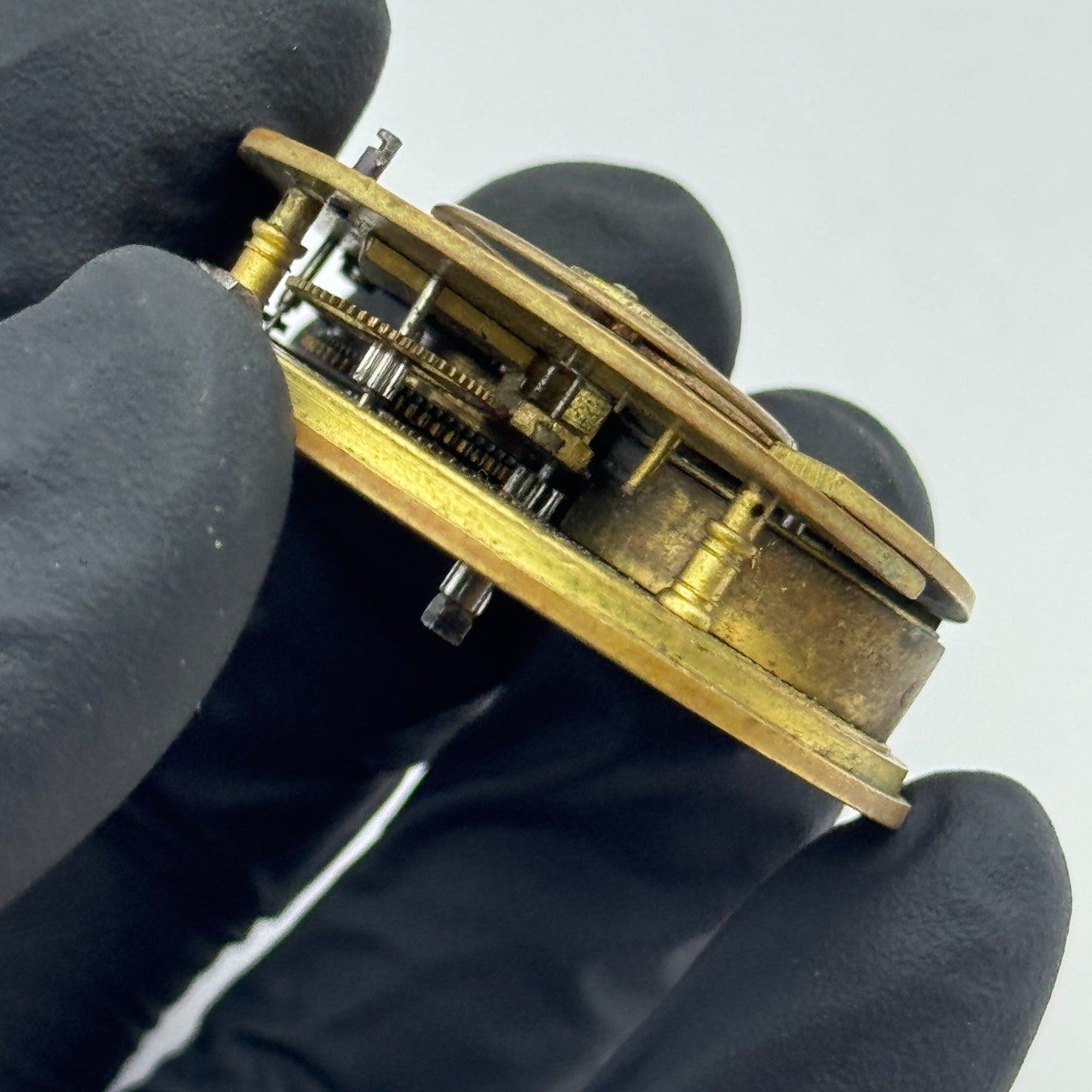 Fusee Pocket Watch Movement Antique English Key Wound Parts Repair Spares 46.4mm