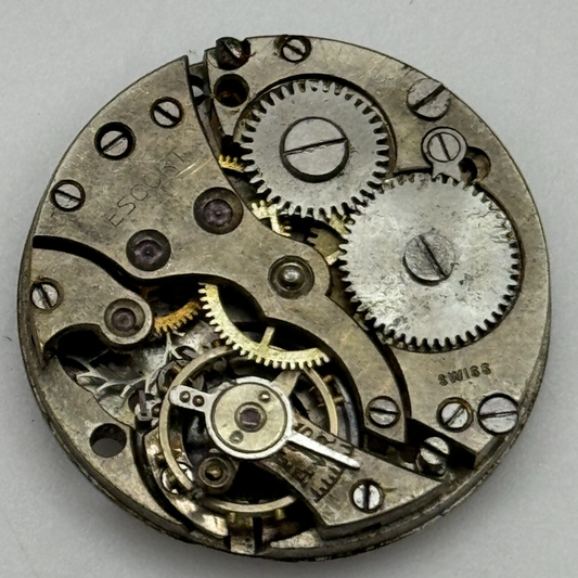 23.6mm Interesting Escort Swiss Vintage Manual Wind Watch Movement PARTS SPARES