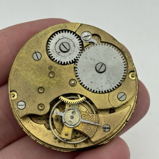 42.8mm Buren Sub Seconds Vintage Pocket Watch Movement And Dial PARTS SPARES