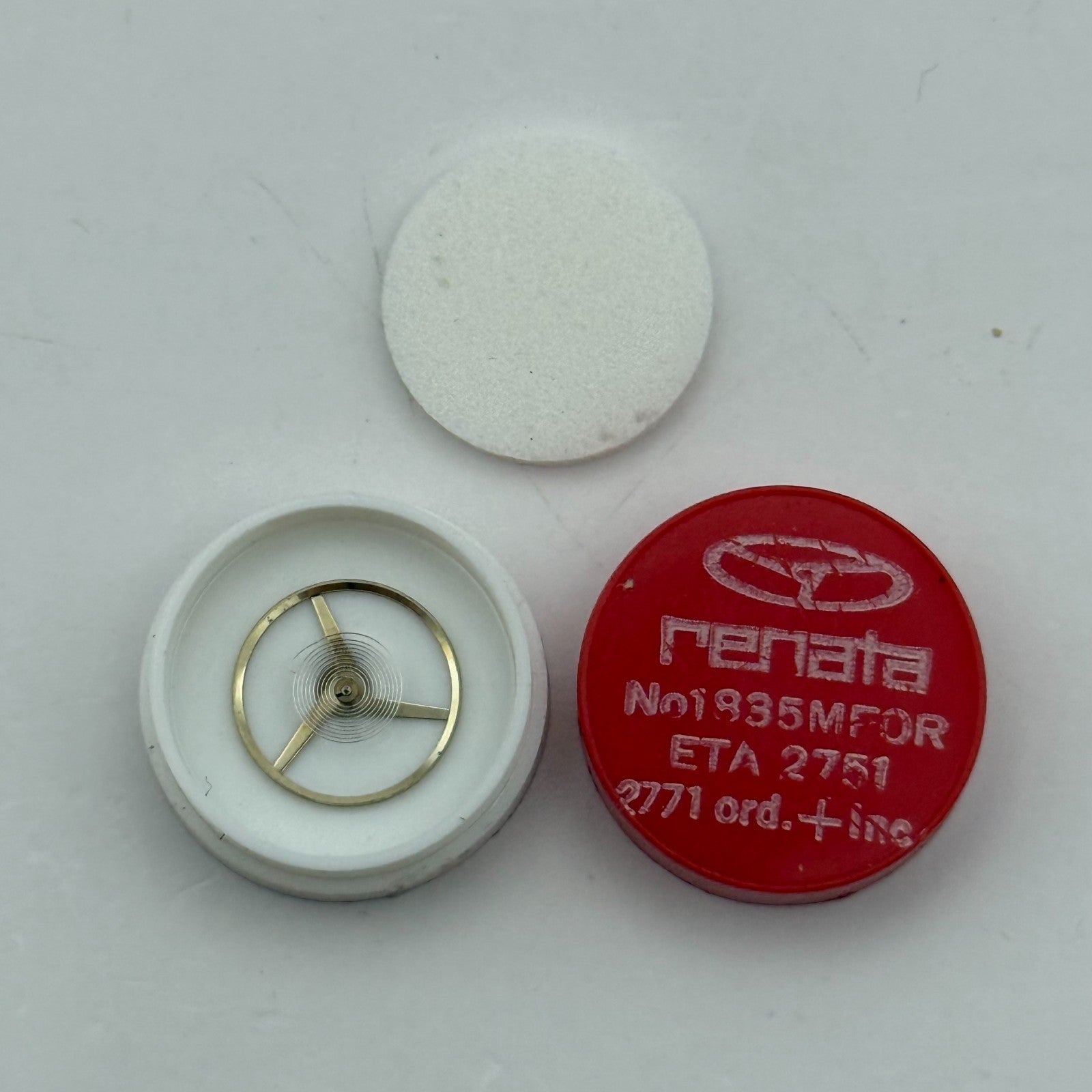 ETA 2751 2771 Balance Complete Ord. + Inca Renata 1835 M Watch Movement Parts