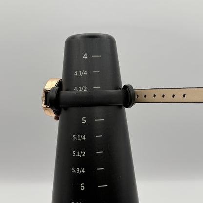 GoGoey Ladies Quartz Watch Mother of Pearl Dial Black Strap Working 24mm