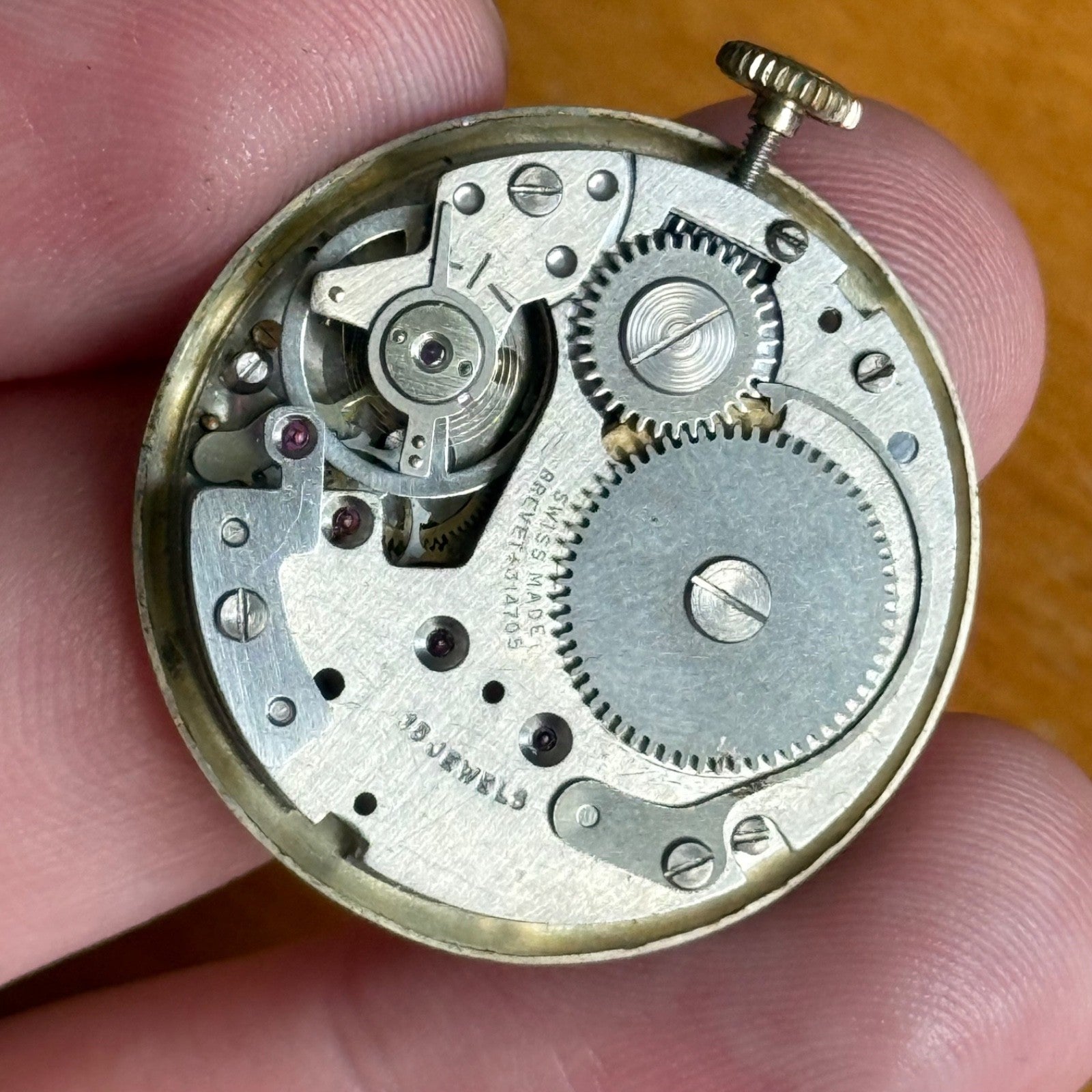 34mm Allenby Helsa Finest Mainspring Brevete 314705 Vintage Manual Watch PARTS