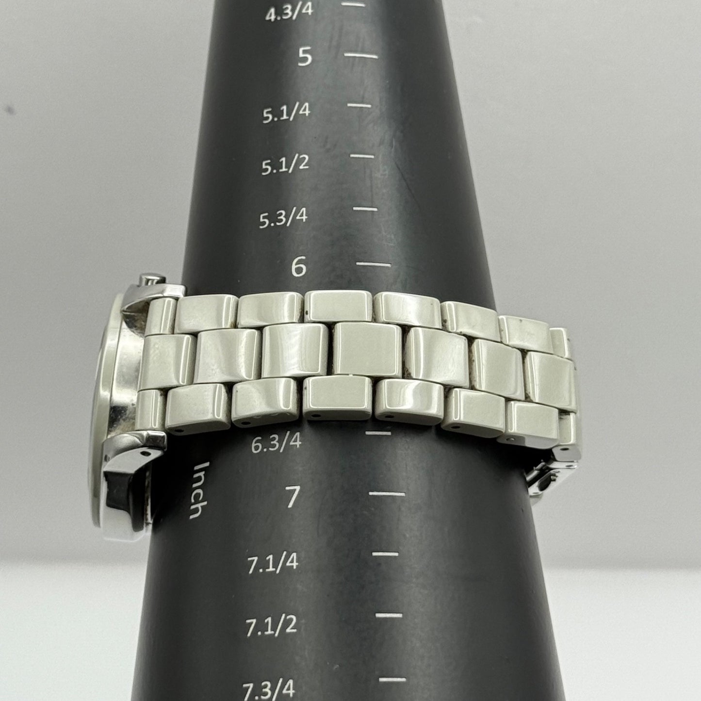 DKNY Ceramic Chronograph Watch Quartz Date Dial 38mm NY-8506 Bracelet Unisex