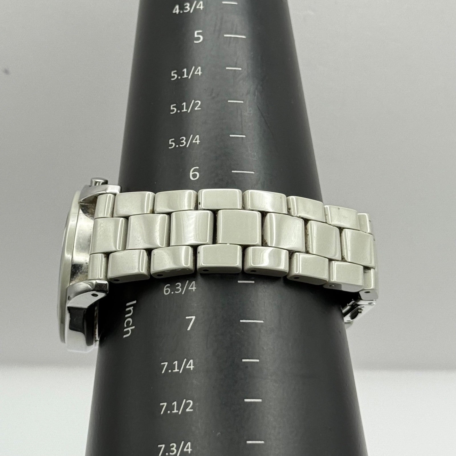 DKNY Ceramic Chronograph Watch Quartz Date Dial 38mm NY-8506 Bracelet Unisex