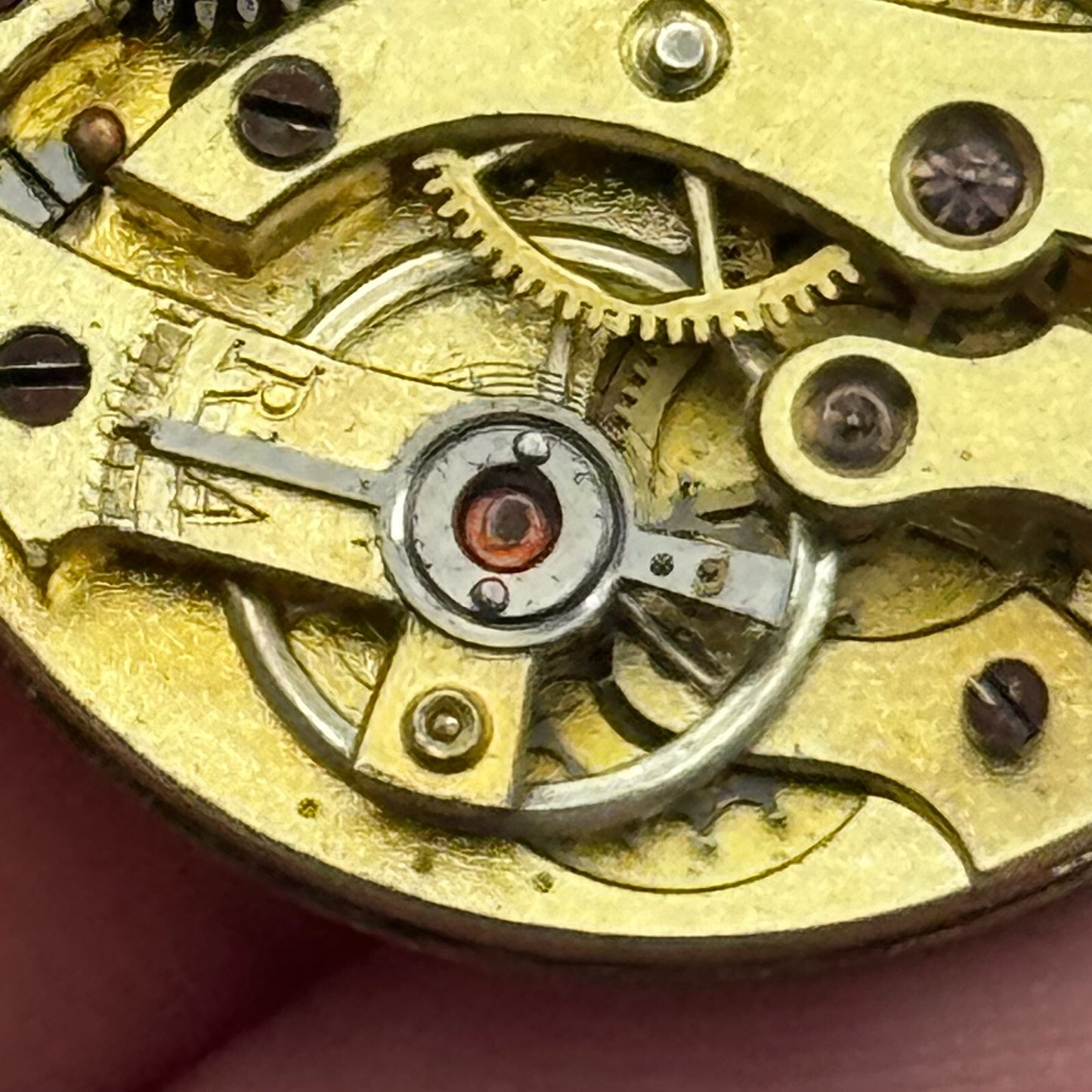 24.1mm Unidentified High Grade Manual Wind Watch Movement Vintage PARTS REPAIR