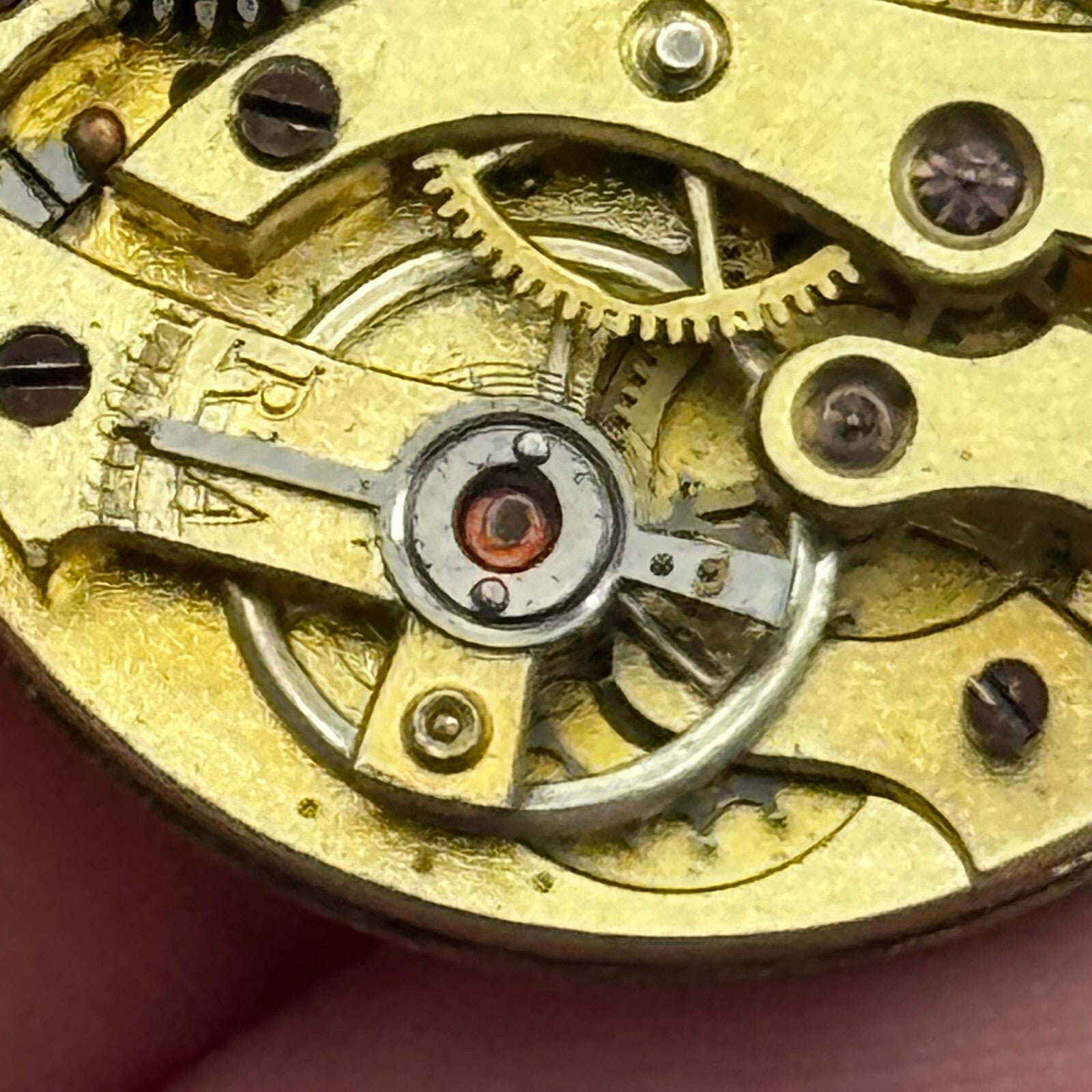 24.1mm Unidentified High Grade Manual Wind Watch Movement Vintage PARTS REPAIR