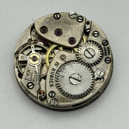 22mm Rolex Rolco 15 Rubies Military Trench Watch Movement Sub Seconds PARTS