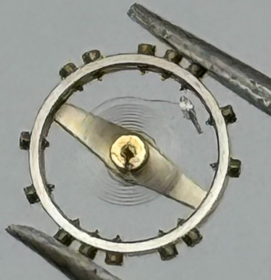 AS 1677 Balance Wheel Complete And Spring  5½’’’ 1225 M Watch Movement Parts NOS