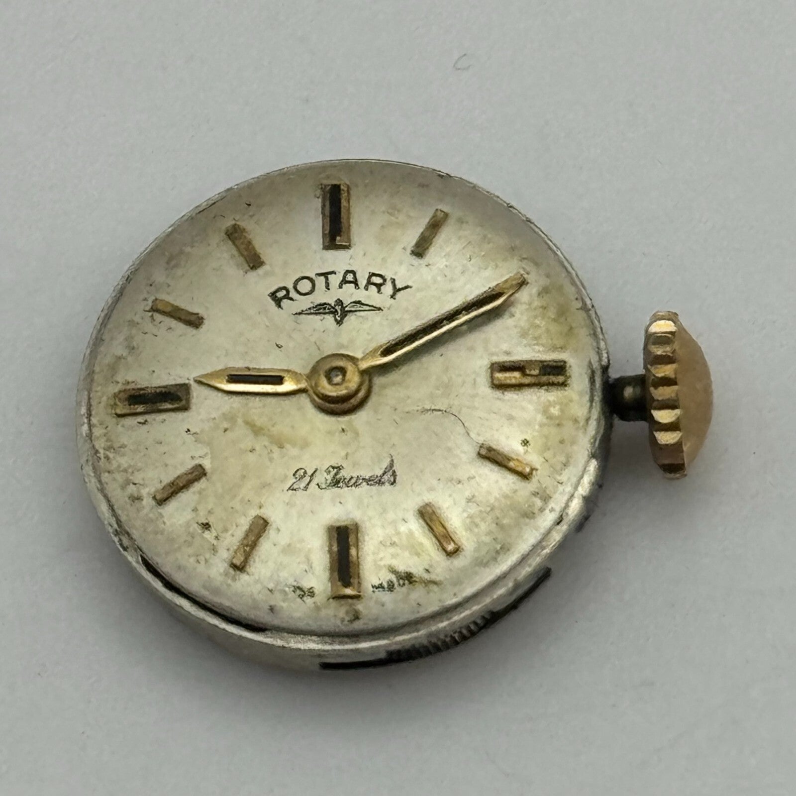 15.5mm Running Rotary ETA 2412 Manual Wind 21 Jewels Swiss Watch Movement PARTS