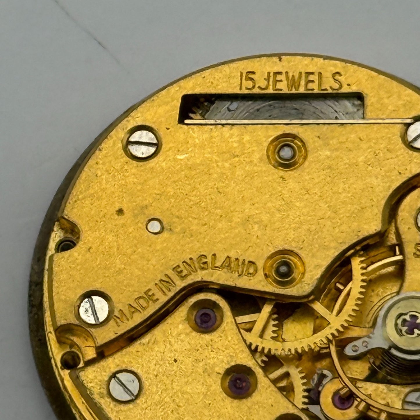 Smiths De Luxe C456354 Watch Movement Manual Wind Vintage Parts Repair 28.8mm