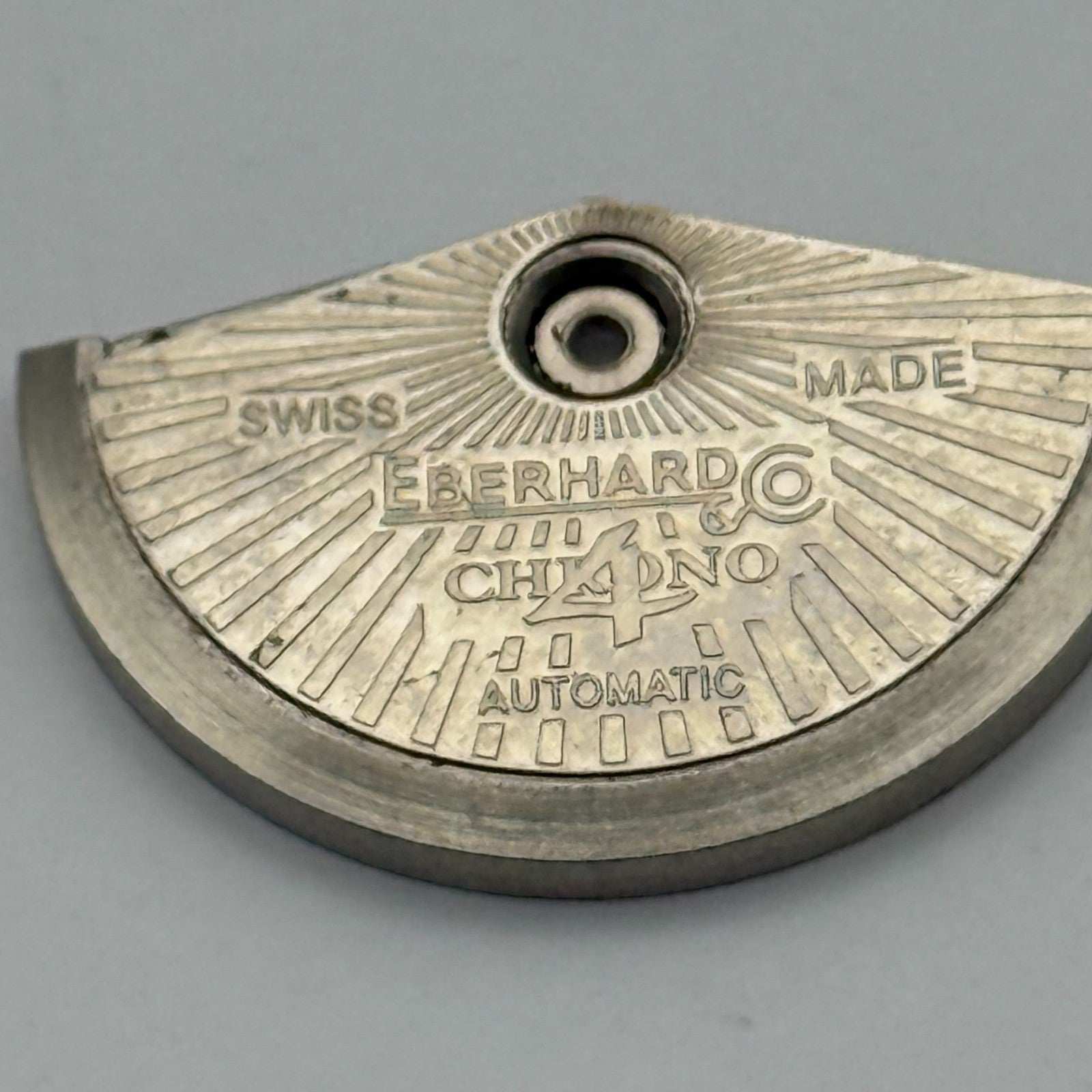 Eberhard Chrono 4 Automatic Rotor Vintage Parts Repair 25.5mm