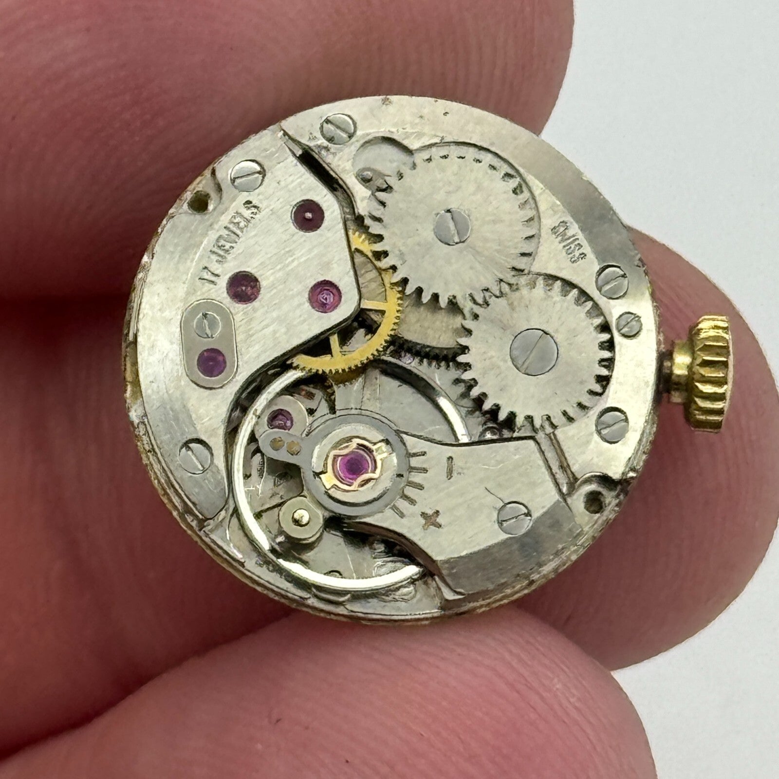 17.8mm Running Garrard ETA 2512 Ladies Manual Wind Swiss Watch Movement PARTS