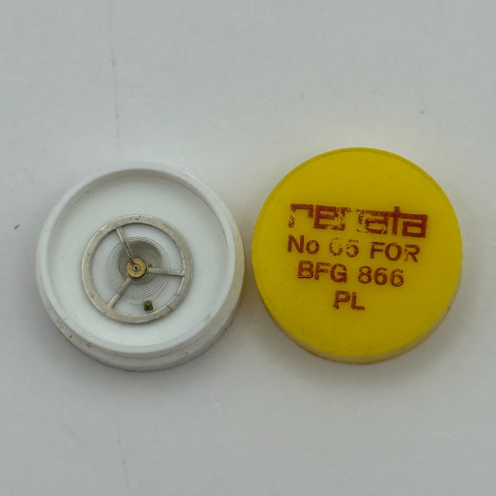 BFG 866 Balance Wheel Complete And Spring PL 65 Renata Watch Movement Parts NOS