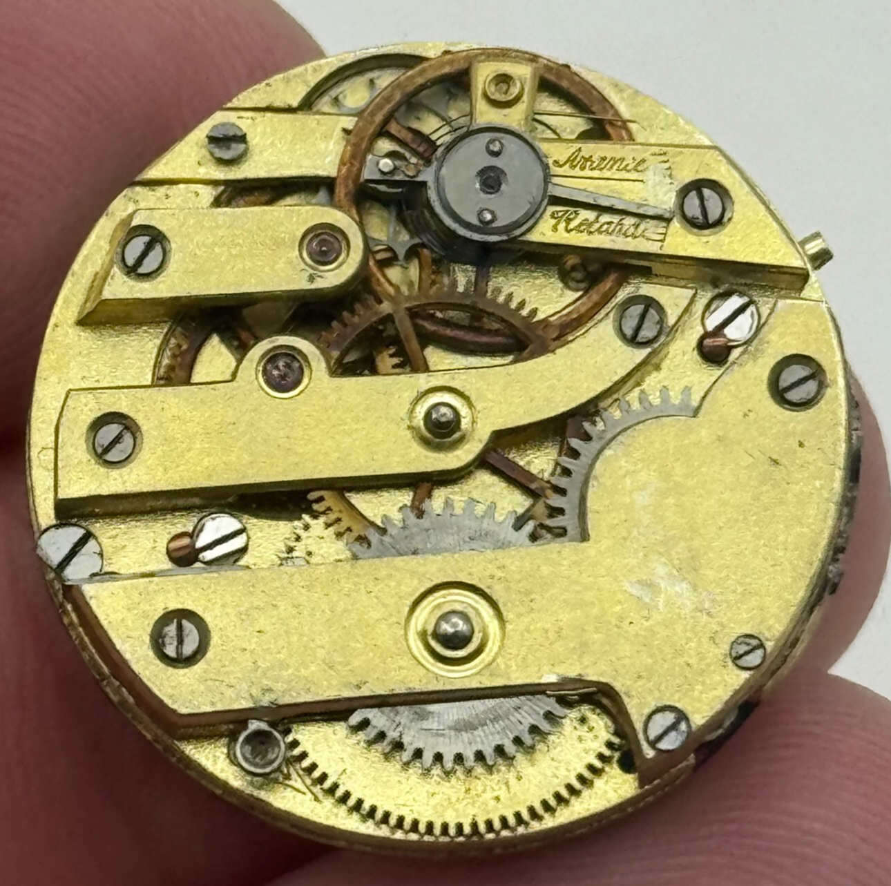 24.9mm Unidentified High Grade Manual Wind Watch Movement Vintage PARTS SPARES