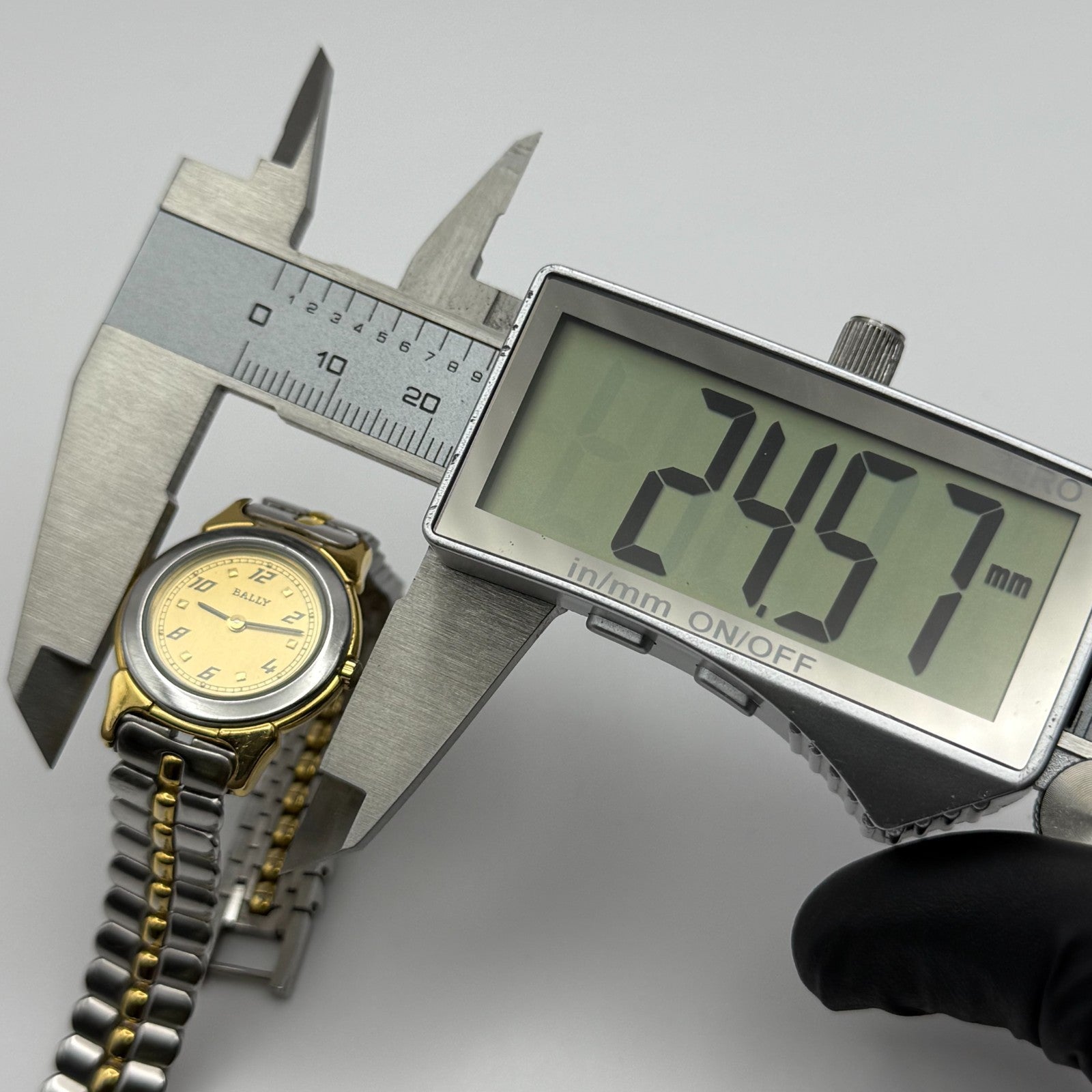 Bally Ladies Quartz Watch Two-Tone Bracelet Swiss 23mm PARTS REPAIR