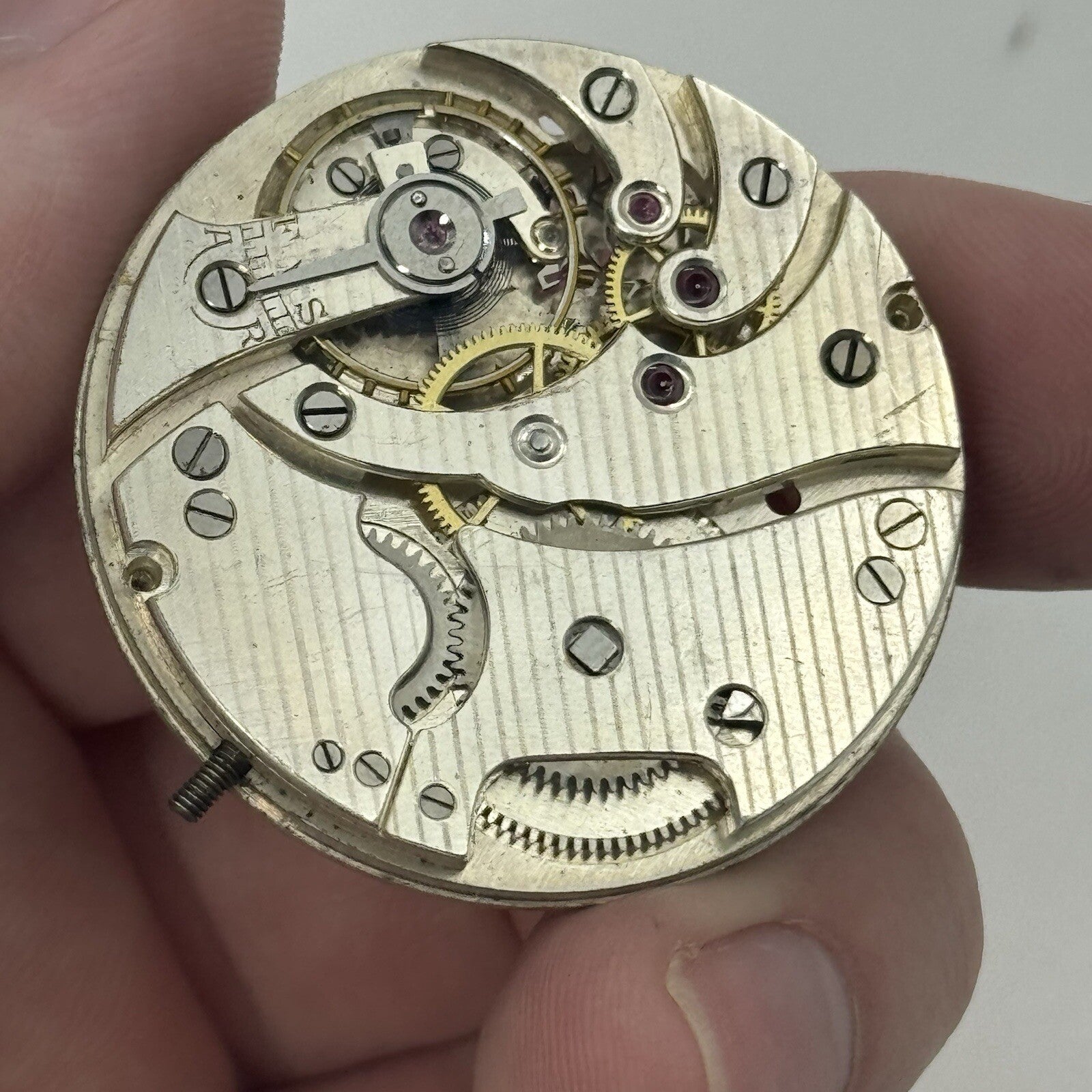 43.1mm Unidentified High Quality Balance Pocket Watch Movement FOR PARTS Repair