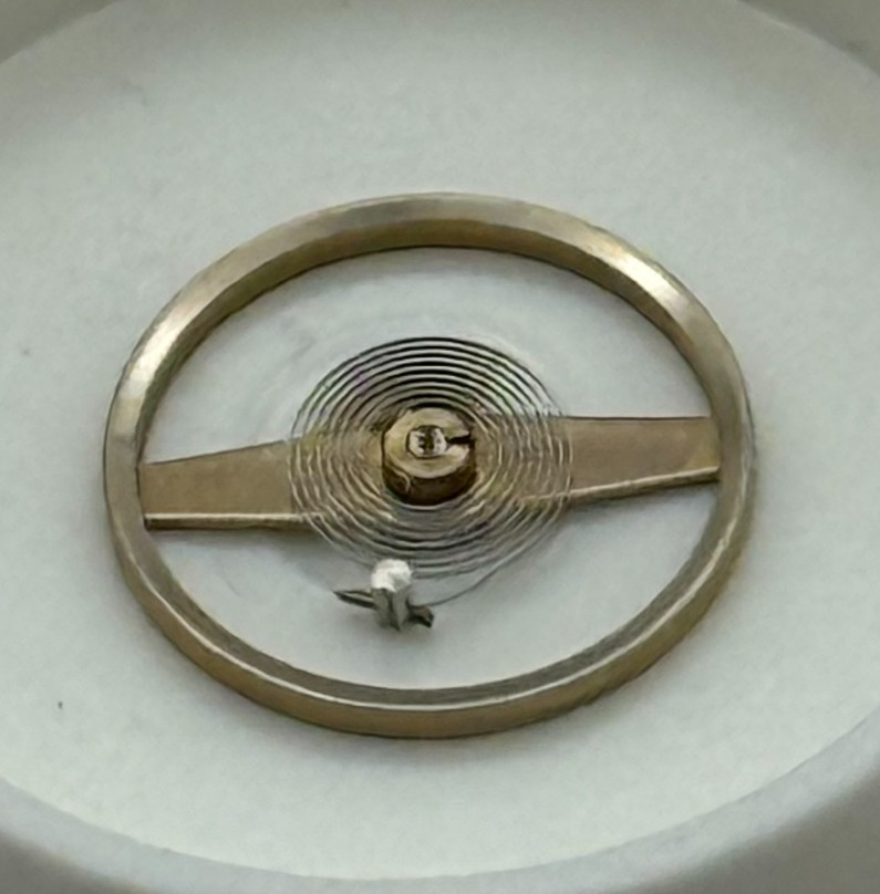 Amida 580, 585 Balance Wheel Complete And Spring 1389 Watch Movement Parts NOS