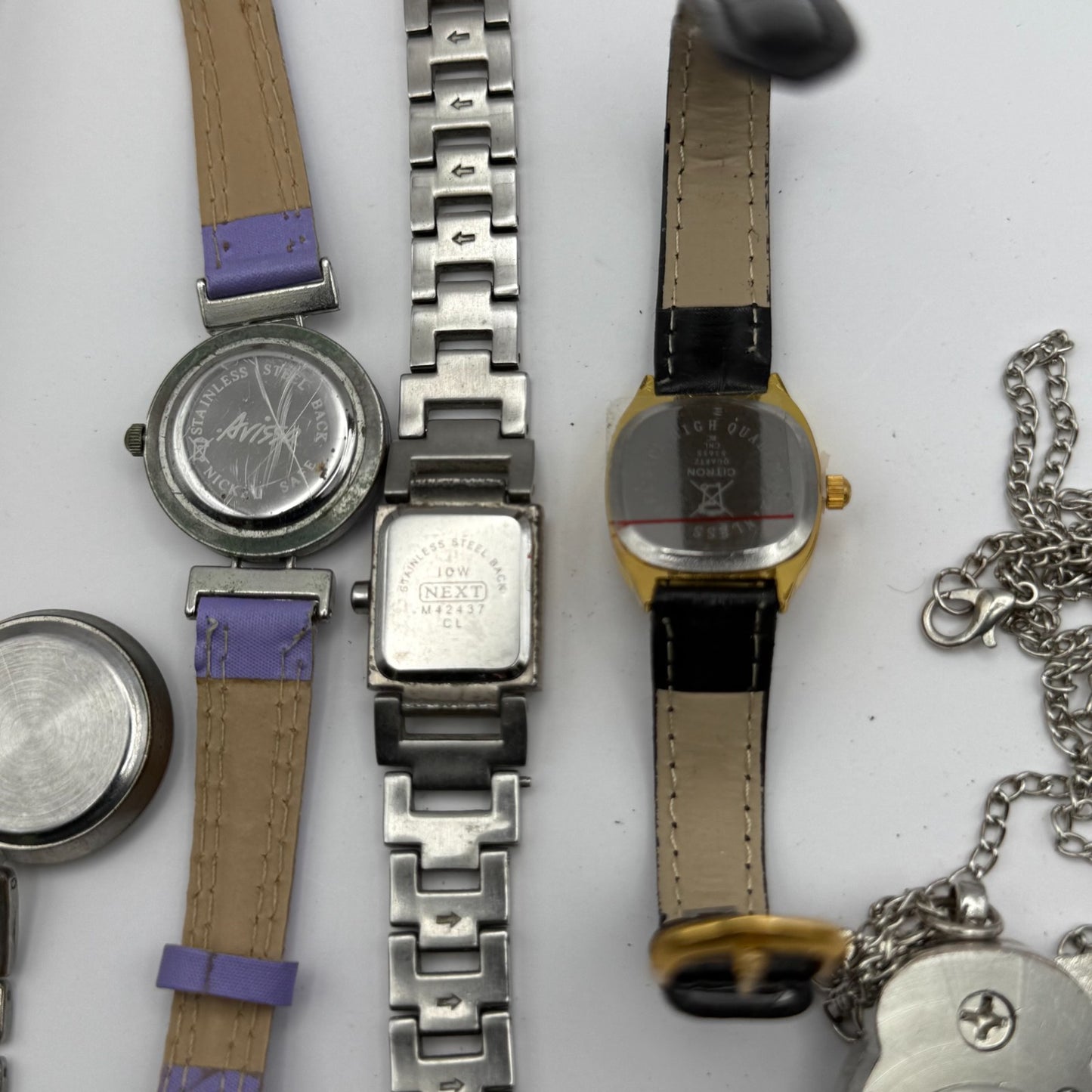 Bundle Of 7 Quartz Watches Job Lot Modern / Vintage Untested Parts / Repair