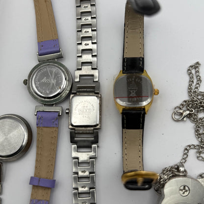 Bundle Of 7 Quartz Watches Job Lot Modern / Vintage Untested Parts / Repair
