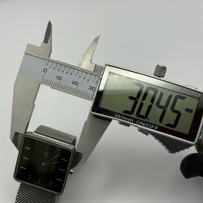 Calvin Klein Ladies Quartz Watch Black Dial Mesh Strap Swiss 30mm PARTS REPAIR