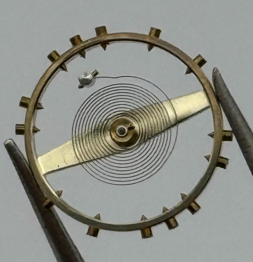 Felsa 4000 Balance Wheel Complete And Spring  965 M Watch Movement Parts NOS