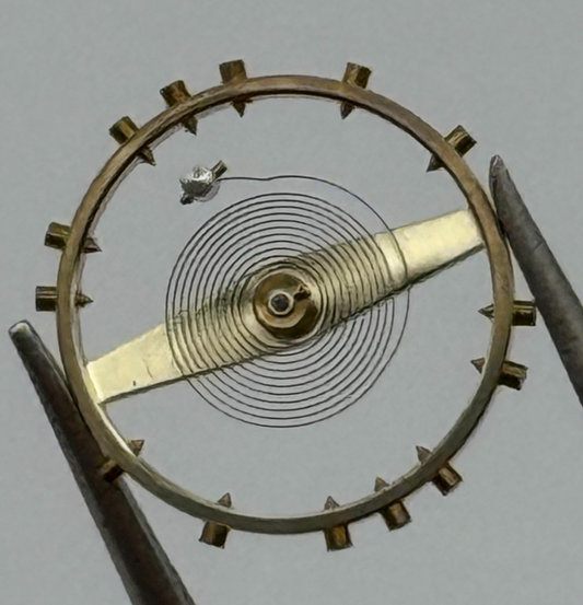 Felsa 4000 Balance Wheel Complete And Spring  965 M Watch Movement Parts NOS