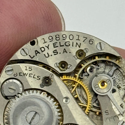 10/0s Antique Lady Elgin Grade 444 Model 4 American Watch Movement PARTS SPARE