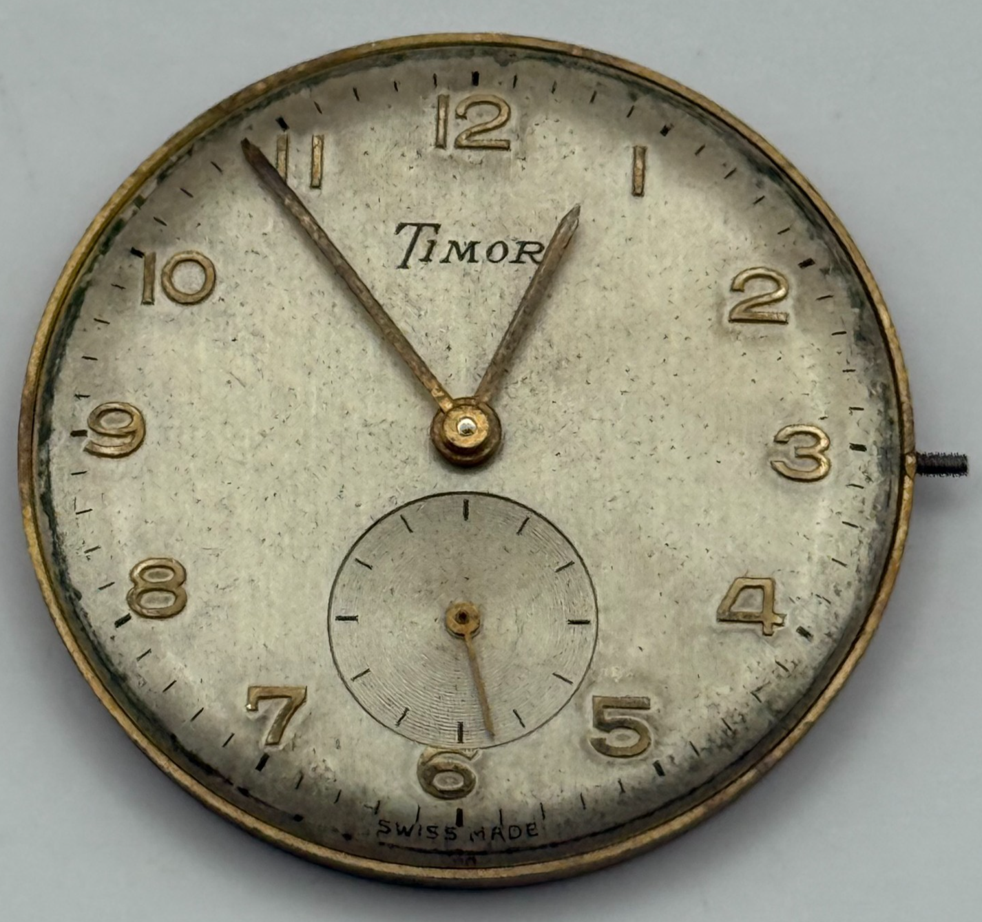 AS 1200 Watch Movement Timor Manual Wind Vintage Swiss Parts Repair 30.4mm