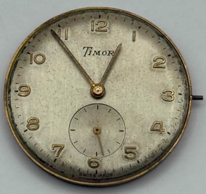 AS 1200 Watch Movement Timor Manual Wind Vintage Swiss Parts Repair 30.4mm