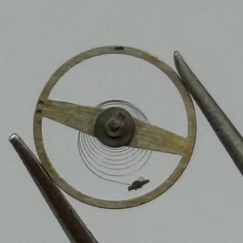 ST 69 Balance Wheel Complete And Spring 6 3/4–8’’’ 1155 Watch Movement Parts